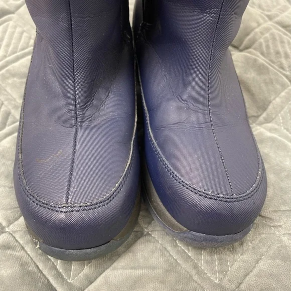 Land’s End Boys Navy Snow/Winter Boots Size 3M - Picture 2 of 10